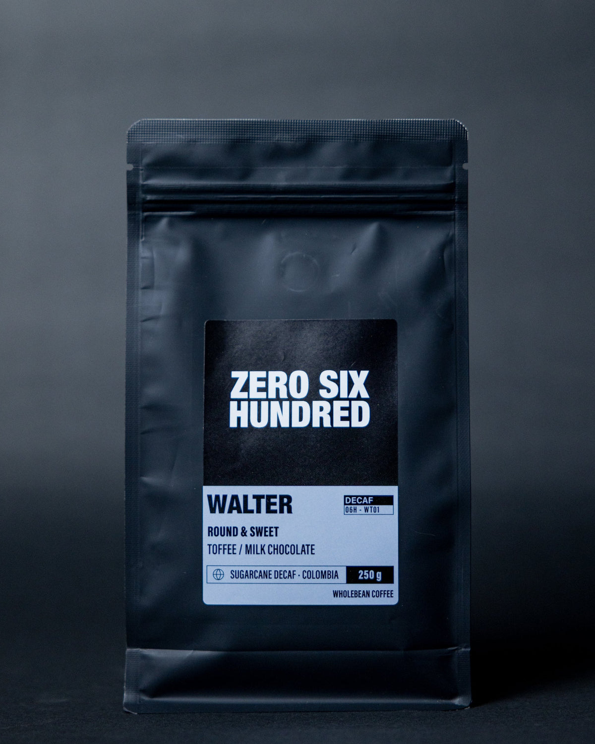 Zero Six Hundred Walter Decaf coffee bag